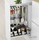 Multi - Function Pull Out Cabinet Basket , Neatening Metal Pull Out Cabinet Basket